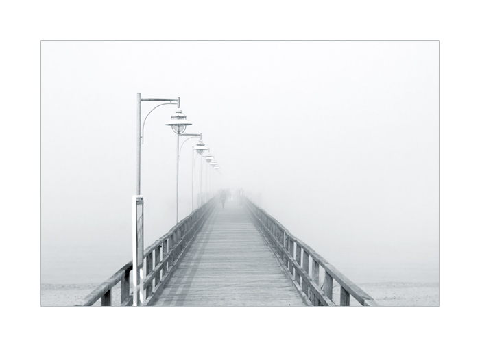 Seebrücke Binz im Nebel