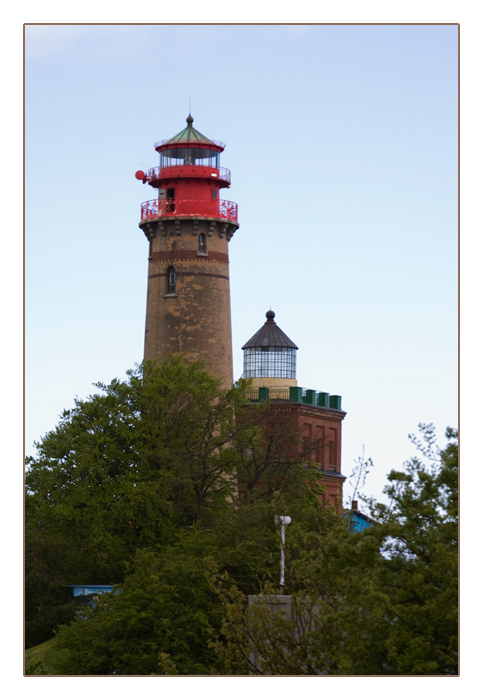 Neuer Leuchtturm und Schinkel Leuchtfeuer, Kap Arkona, Insel Rügen