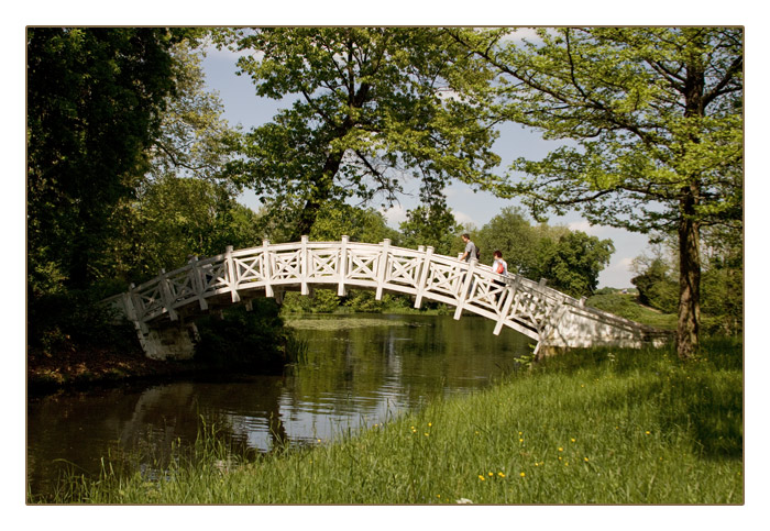 die weisse Brücke im Wörlitzer Park