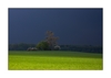 Unwetterhimmel auf der Fahrt zur insel Rügen