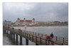 Blick auf das Kurhaus Binz im Nebel auf der Rückfahrt