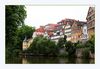 Universitätsstadt Tübingen mit Neckar, Stocherkähnen und Möriketurm