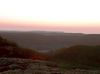 Blick vom Breitenstein im Sonnenuntergang