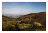 Blick vom Salzmannstein aus in den Vulkanschlot Randecker Maar. Im Hintergrund links die Limburg, rechts der Turmberg