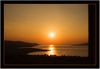 Sonnenuntergang in Kroatien w&auml;hrend der Fahrt