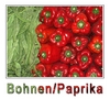 Bohnen und Paprika rot