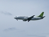 Flugzeug beim Landeanflug auf Echterdingen/Stuttgart