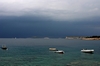 schwarze Wolken ziehen von den Kornaten auf