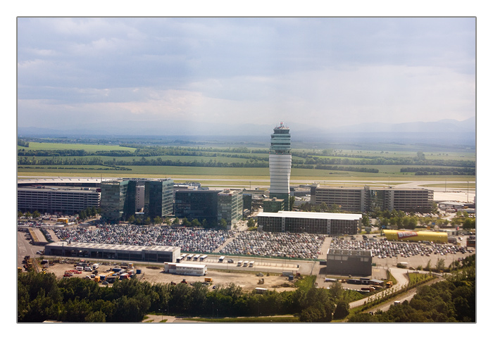 Wiener Flughafen in Sicht