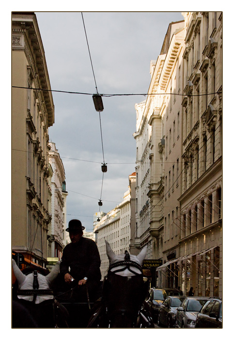 Wien, unterwegs mit einem Fiaker