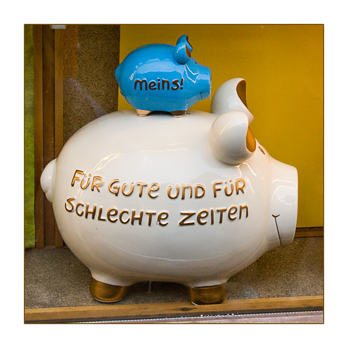 Meins! Sparschwein für gute und schlechte Zeiten