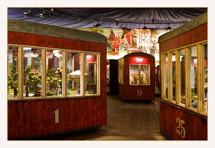 Ausstellung der Waggons, Riesenrad, Prater Wien